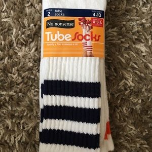 2 pairs of knee high tube socks!